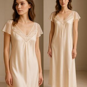 Vintage Oscar de la renta ivory  Nightgown